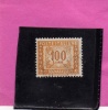 ITALIA REPUBBLICA ITALY REPUBLIC 1947 1952 SEGNATASSE POSTAGE DUE TAXES TASSE LIRE 100 RUOTA 3 WHEEL USATO USED OBLITERE - Portomarken