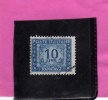 ITALIA REPUBBLICA ITALY REPUBLIC 1955 1957 SEGNATASSE POSTAGE DUE TASSE TAXE 10 LIRE STELLE 2 STARS USATO USED OBLITERE´ - Postage Due