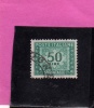 ITALIA REPUBBLICA ITALY REPUBLIC 1955 1957 SEGNATASSE POSTAGE DUE TASSE TAXE LIRE 50 STELLE 4 STARS USATO USED OBLITERE´ - Segnatasse