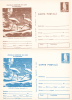 Oiseaux;Platalea Leucorodia  - 1977 2X Diff. Color! Entier Postal,stationery Card,unused Romania. - Cigognes & échassiers