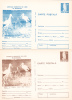 Oiseaux;Ciconia Ciconia - 1977 2X Diff. Color! Entier Postal,stationery Card,unused Romania. - Cigognes & échassiers