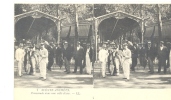 CARTE STEREO SCOPIQUES )) SCENES ANIMEES  LL 7  PROMENADE DANS UNE VILLE D EAU /  ANIMEE - Stereoscope Cards