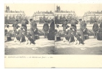 CARTE STEREO SCOPIQUES )) SCENES ANIMEES  LL  19  LE MARCHE AUX FLEURS  ANIMEE - Stereoscope Cards