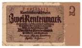 BILLET ALLEMAGNE - P.174 - 30/01/1937 - 2 RENTENMARK - 2 Rentenmark