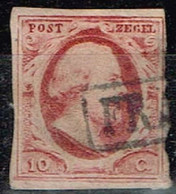 Pays-Bas - 1852 - Y&T N° 2 Oblitéré. - Used Stamps