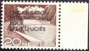 Schweiz OIR 1950 Zu#3 ** Postfrisch Orgianisation International Pour Les Rèfugiès - Oficial