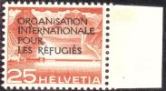 Schweiz OIR 1950 Zu#4 ** Postfrisch Orgianisation International Pour Les Rèfugiès - Officials