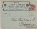 Oostenrijk, Entier 1911, Josef Kober, Spielwaren-fabrik, RARE (4567) - Carnaval