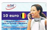 BELGIO (BELGIUM) - ORTEL MOBILE  (GSM RECHARGE)  -  GIRL WITH CELLULAR   - USED °  -  RIF. 5099 - Carte GSM, Ricarica & Prepagata