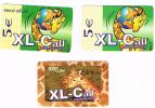 BELGIO (BELGIUM) - EXPERCOM  (REMOTE)  - XL CALL: LOT OF 3 DIFFERENT WITH GIRAFFE     - USED °  -  RIF. 5068 - Dschungel