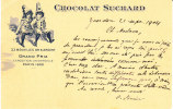 Zwitserland, Entier 1904, Chocolat Suchard, Van Yverdon Naar Vevey (4575) - Karnaval