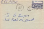 MARCOPHILIE - LIBREVILLE - GABON - 1956 - COLONIES - A.E.F - N°234 - AVION - LETTRE - FLAMME - Other & Unclassified