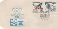 TCHECOSLOVAQUIE 1890/91 FDC ETB Premier Jour : COMITE Des Jeux Olympiques Ski Saut Hauteur - FDC