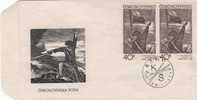 TCHECOSLOVAQUIE 1825 FDC ETB Premier Jour : Art Graphique Tableau STIKA Chant Sur La Bastion - FDC