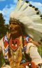 INDIEN .....CPSM PETIT FORMAT ANIMEE - Native Americans