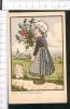 Jolie Carte Enfant Lorraine Signée Hansi Bouquet Fleurs Chardon Bleuet Coquelicot  Sabot  Librairie Schmitt Belfort - Hansi