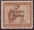 Ruanda-Urundi - 1924 - COB  54 * (MH) - 2ème Choix - Ungebraucht