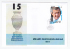 [WIN676] URUGUAY SOCCER  AMERICAS CUP 2011 CHAMPION FDC COVER  - Coach Washington Tabarez - Coppa America