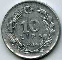 Turquie Turkey 10 Lira 1984 Alu KM 964 - Turquie