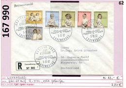 Luxemburg - Luxembourg - Michel 660-665 Auf Echt Gelaufenem Einschreiben-FDC - FDC