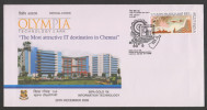 India 2006  COMPUTER CACHET OLYMPIA TECHNOLOGY PARK  CHENNAI  Special Cover # 26657 Indien Inde - Informática