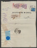 India 1980  IYC  1 Rupee X 2  LABELS USED ON REGISTERED COVER...ACCEPTED AS POSTAGE BY POST OFFICE # 27031  Indien Inde - Fantasie Vignetten