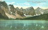 Canada – Moraine Lake, Valley Of The Ten Peaks, Canadian Rockies, Early 1900s Unused Postcard [P5494] - Sonstige & Ohne Zuordnung