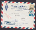 Turkey EXPRESS Airmail UCAKLA Labels HILKAT BOLULU Istanbul OSMANBEY 1972 Cover To AALBORG Denmark (2 Scans) - Posta Aerea