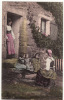 Carte Postale La Vie Aux Champs La Soupe Paysans Famille 1907 - Bauernhöfe