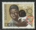 DDR 1987 Solidarität Apartheid Michel 3105 Plattenfehler Plate ERROR Abart - Errors & Oddities