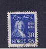 RB 756 - Norway 1934 30 Ore Fine Used Stamp - Birth Anniversary Of Writer Holberg - Used Stamps