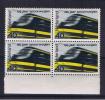 RB 756 - Netherlands 1964 - 40c Electric Train MNH Block Of 4 - Other & Unclassified