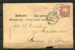 Germany/Bavaria 1898 Postal Stationary Card Send To USA - Postwaardestukken