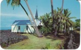 Kona HI Hawaii, St. Paul's By-the-Sea Church, Religion,  C1950s/60s Vintage Postcard - Hawaï