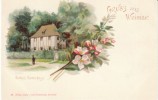 Gruss Aus Weimar, Goethe's Gardenhaus, C1890s/1900s Vintage Postcard - Weimar