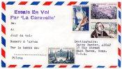 ENVELOPPE  ESSAIS EN VOL  PAR "LA CARAVELLE"  AIR FRANCE  3 - First Flight Covers