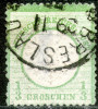 Germany,1872,1/3 Gr. Mi#2,Scott#2, 13½ : 14¼,Small Eagle,cancel:Breslau,09.11.1873,as Scan - Usati