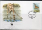 WWF - 1997 - Ouganda - Girafe De L'Ouganda - FDC 1 Carte + 1 Lettre - Other & Unclassified