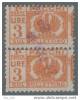 Italia Regno - Pacchi Postali: £ 3 - Copia Verticale - Prima Parte (n° 32) Con Fasci Al Centro - 1927/32 - Postal Parcels