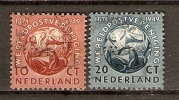 Nederland 1949  75 Jahre UPU (o) Mi.544-545 - Oblitérés