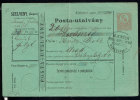 UNGARN – HUNGARY 1880 – 5Kr POSTANWEISUNG - USED - Cartas & Documentos