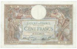 Billet 100 Francs Olivier Merson OX.16.2.1939.OX - 100 F 1908-1939 ''Luc Olivier Merson''