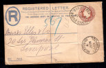 GREAT BRITAIN 1910 – REGISTERED POSTAL STATIONERY CARD - Luftpost & Aerogramme