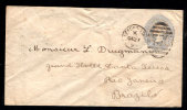 GREAT BRITAIN 1893 – 2d POSTAL STATIONERY ENVELOPE TO BRASIL - Luftpost & Aerogramme