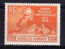New Hebrides (Fr) - 1949 - 10 Cents 75th Anniversary Of UPU - MNH - Neufs
