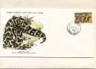 Lesotho 1979. Bitis Atropos.Qoaane.Mountain Adder. Serpent. Reptilia.Viperidae.FDC WWF Fauna.Good. New! - Serpenti