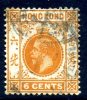 Hong Kong George V 1912 6c Brown-orange, Used - Usados