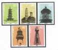 2002 CHINA Lighthouse Of Historical Cultural Relics 5V - Unused Stamps