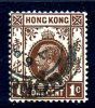 Hong Kong George V 1921 1c Brown, Used - Gebruikt