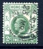 Hong Kong George V 1921 2c Blue-green, Used - Gebruikt